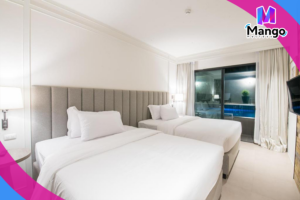 غرفة سوبيريور مزدوجة أو توأم مع إمكانية الوصول إلى المسبح