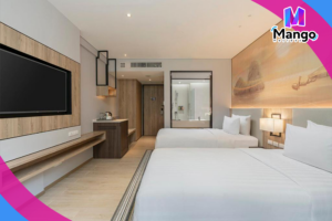 غرفة قياسية كينغ مع شرفة وإطلالة على الجبل