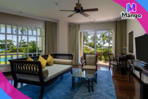 Two-Bedroom Suite with One King Bed, Two Single Beds, Pool and Sea View - Club Access