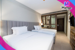 غرفة سوبيريور مزدوجة أو توأم مطلة على المسبح