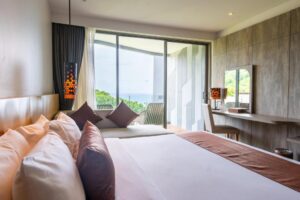 ديلوكس مع إطلالة جزئية على البحر مع  امكانية السرير الاضافي