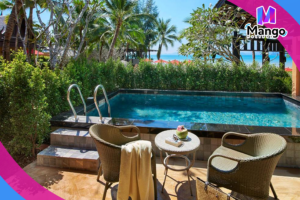 فيلا من غرفة نوم واحدة مع مسبح خاص