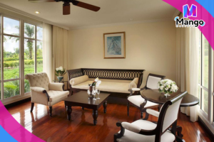 جناح جونيور كينغ مع شرفة وإمكانية الدخول إلى النادي - إطلالة عَلى الحديقة