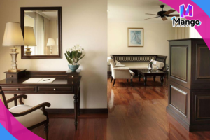 جناح جونيور كينغ مع شرفة وإمكانية الدخول إلى النادي - إطلالة عَلى الحديقة