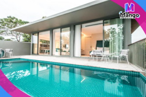 فيلا من غرفة نوم واحدة مع مسبح خاص