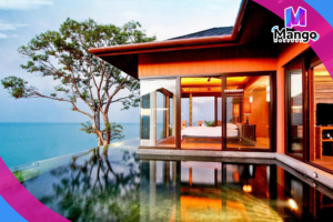 فيلا فاخرة بغرفة نوم واحدة مع مسبح وإطلالة على المحيط