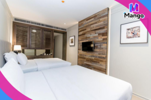 غرفة سوبيريور مزدوجة أو توأم مطلة على المسبح