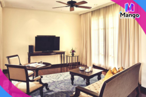 جناح جونيور كينغ مع شرفة وإمكانية الدخول إلى النادي - إطلالة عَلى الحديقة