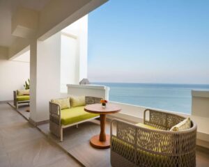 جناح كينغ من غرفة نوم واحدة مطل على المحيط 