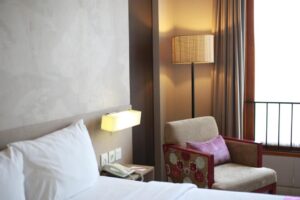 غرفة ديلوكس مزدوجة مع إطلالة على المسبح 