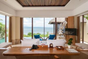 فيلا أوشن مطلة على المسبح 