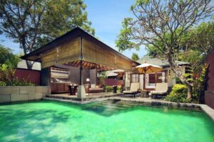 فيلا بغرفة نوم واحدة مع بركة سباحة 