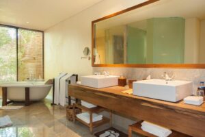 فيلا بغرفة نوم واحدة مع حديقة. 