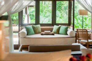 فيلا تضم غرفة نوم واحدة مع حمام سباحة عميق 