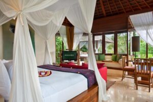 فيلا تضم غرفة نوم واحدة مع حمام سباحة عميق 