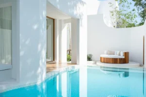 جناح للعائلة والأصدقاء بغرفتي نوم مع إطلالة على الحديقة