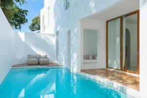 جناح للعائلة والأصدقاء بغرفتي نوم مع إطلالة على الحديقة