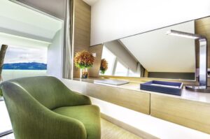 وحدة ديلوكس مواجهة للمحيط مع شرفة