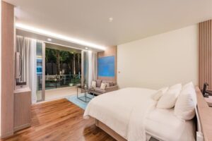 غرفة كومفي مع إمكانية استخدام المسبح