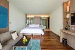 غرفة كومفي مع إمكانية استخدام المسبح