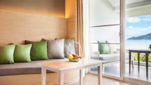 وحدة ديلوكس مواجهة للمحيط مع شرفة