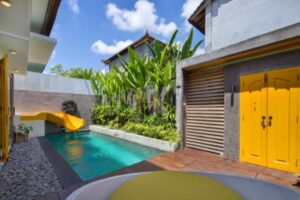 فيلا من غرفة نوم واحدة مع مسبح خاص