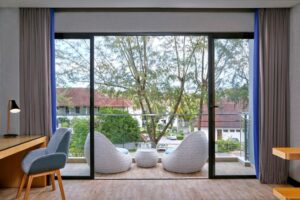 غرفة ضيوف، إطلالة على الحديقة، شرفة، سرير كينغ واحد