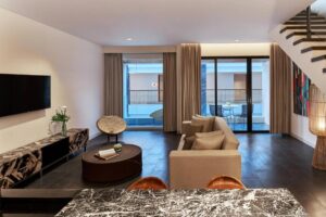 جناح عليّة عائلي، جناح بغرفة نوم واحدة، في العليّة سرير كينغ واحد، شرفة 