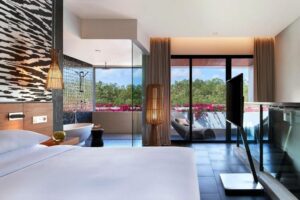 جناح عليّة عائلي، جناح بغرفة نوم واحدة، في العليّة سرير كينغ واحد، شرفة 