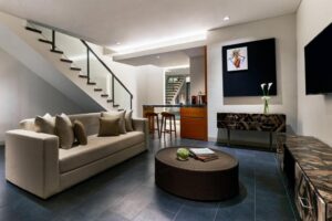 جناح عليّة عائلي، جناح بغرفة نوم واحدة، في العليّة سرير كينغ واحد، شرفة 