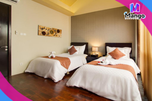 جناح علّية من غرفتي نوم مع مسبح خاص