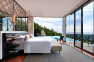 فيلا رئاسية من 3 غرف نوم مع شرفة وإطلالة على المحيط 