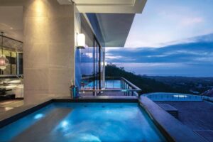 فيلا رئاسية من 3 غرف نوم مع شرفة وإطلالة على المحيط 