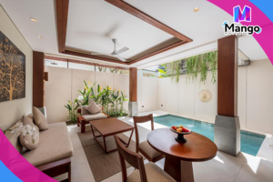 فيلا من غرفة نوم واحدة مع مسبح خاص وحوض استحمام ساخن