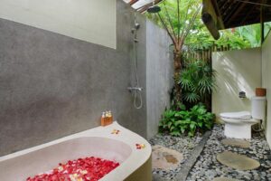 فيلا من غرفة نوم واحدة مع مسبح خاص وإطلالات على حقول الأرز وشاي 