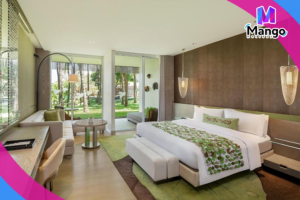 كينغ رائعة مع ملاذ حديقة 