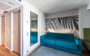 1Bedroom French Balcony Double Apartment with patio view