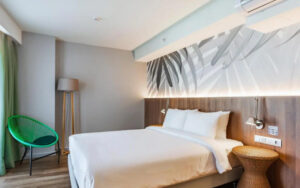 1Bedroom French Balcony Double Apartment with patio view