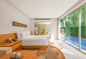 Two-Bedroom Villa with Private Pool and Bathtub