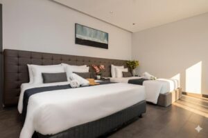 Deluxe Family Room with Partial Sea View