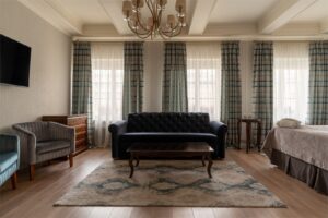 Deluxe Grand with a view of the Moika River embankment