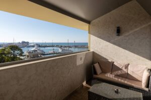 Deluxe with seaport view and balcony