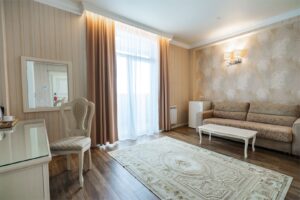 Family with sea view