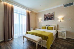 Family with sea view