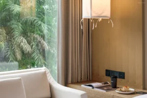 Garden-View Greenery Double Bed Room