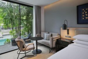 King Room - Ground Floor with Pool Access and Terrace