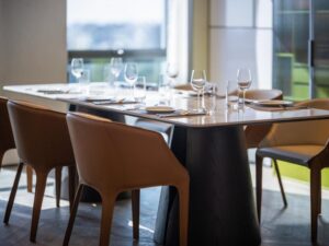 One-Bedroom King Suite with Living Area and Dining Area