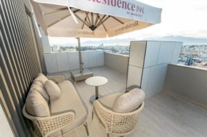One-Bedroom Queen Suite with Terrace and Sofa Bed - City View