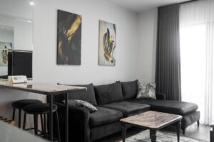 One-Bedroom King Suite Walk-In Shower and View