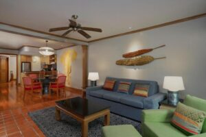 Two-Bedroom Apartment with Balcony and Garden View